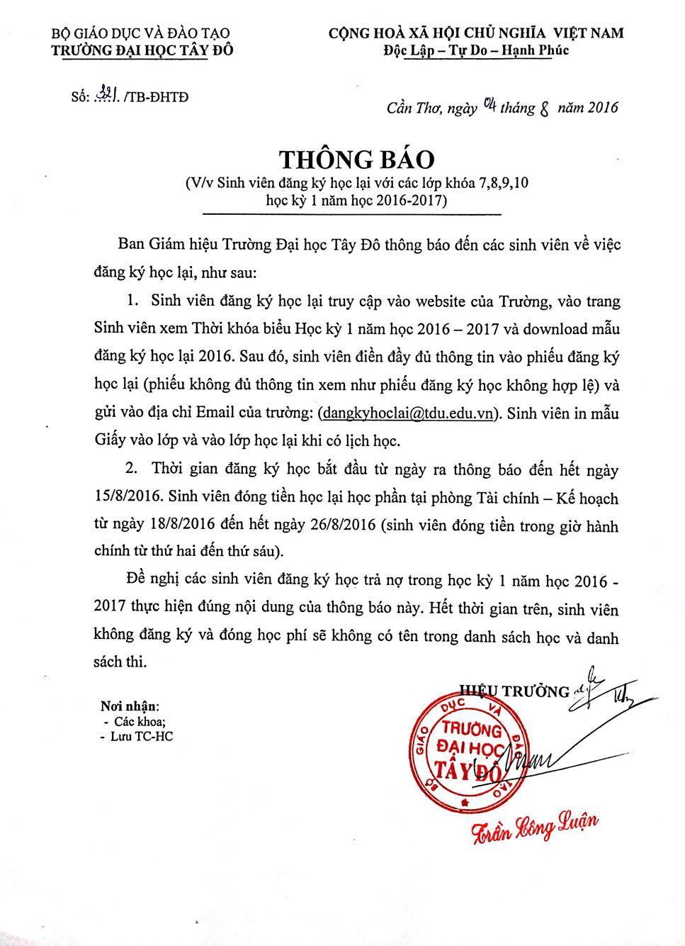 Thong bao hoc lai